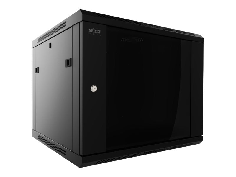 Nexxt Solutions - Rack armario - instalable en pared - RAL 9005, negro barniz - 12U - 19"