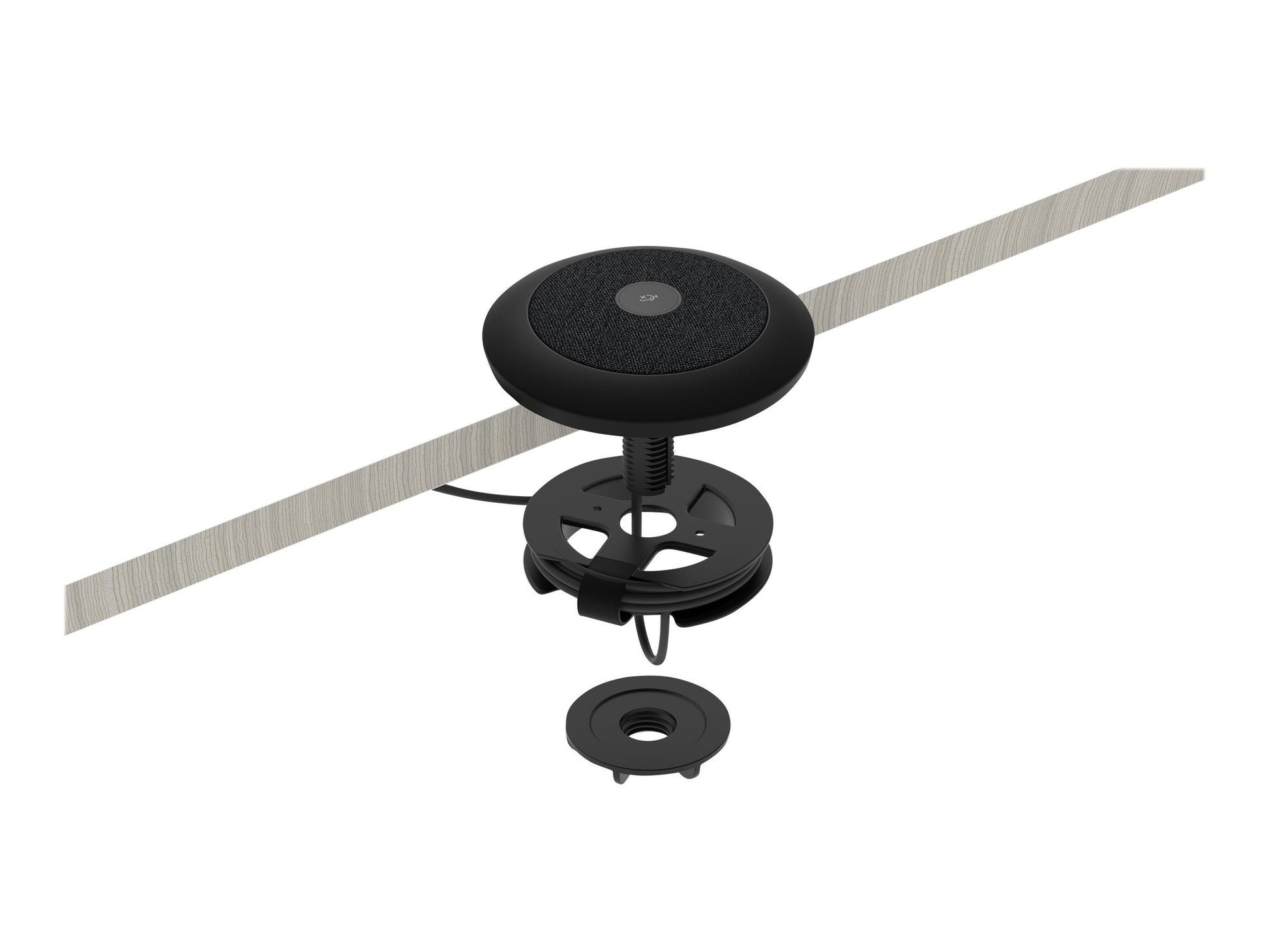 Logitech Rally Mic Pod Mount - Soporte de micrófono para escritorio - negro mate - para Logitech Rally, Rally Plus-2