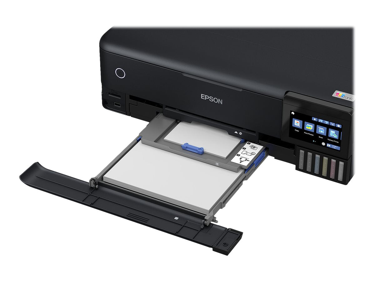 Epson EcoTank L8180 - Impresora multifunción - color - chorro de tinta - A3 (material) - hasta 16 ppm (impresión) - 100 hojas - USB 2.0, LAN, Wi-Fi(n)-1