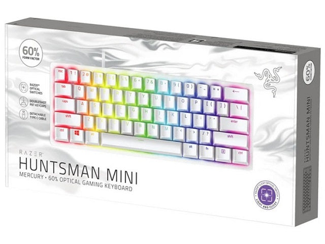 Razer Huntsman Mini - Teclado - retroiluminación - USB - EE. UU. - interruptor: Razer Linear Optical - mercurio-13