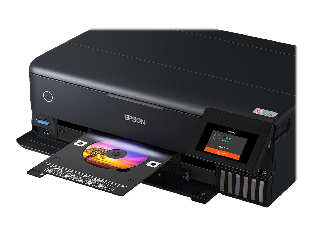 Epson EcoTank L8180 - Impresora multifunción - color - chorro de tinta - A3 (material) - hasta 16 ppm (impresión) - 100 hojas - USB 2.0, LAN, Wi-Fi(n)-20