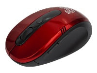 Klip Xtreme KMW-330 Vector - Ratón - ergonómico - óptico - 6 botones - inalámbrico - 2.4 GHz - receptor inalámbrico USB - rojo
