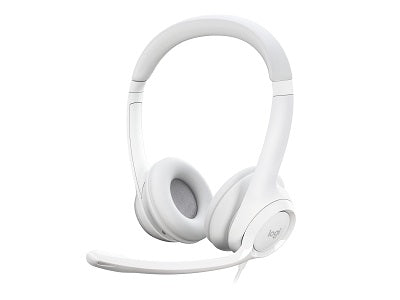 Logitech H390 Wired Headset for PC/Laptop, Off-white - Auricular - en oreja - cableado - USB-A - blanco hueso-1