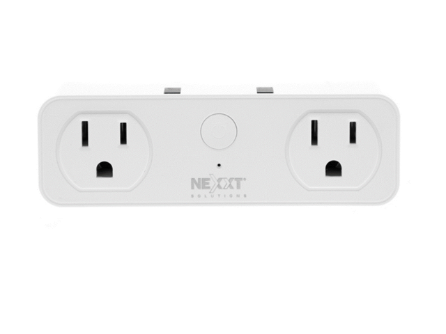 Nexxt  - Solutions Connectivity - NHP-D610 - wireless - 2 Toma corrientes - 2 puertos USB - Compatible con Amazon Alexa y Google Assistant - 1875 W de potencia máxima - 200 joules-1