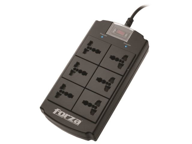 Forza Universal Surge Protector 6 outlet Nema plug 110/240V-1