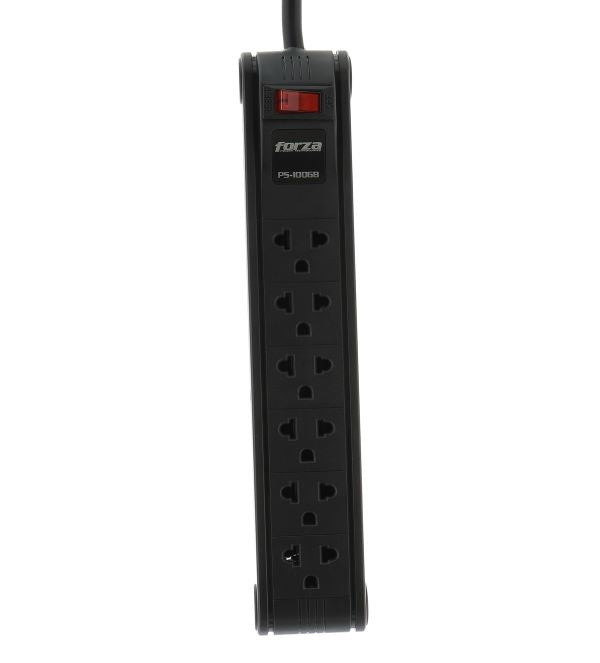 Forza - Power strip - 6 Tomas de Corriente - Univ NEMA 10ft Cable-3