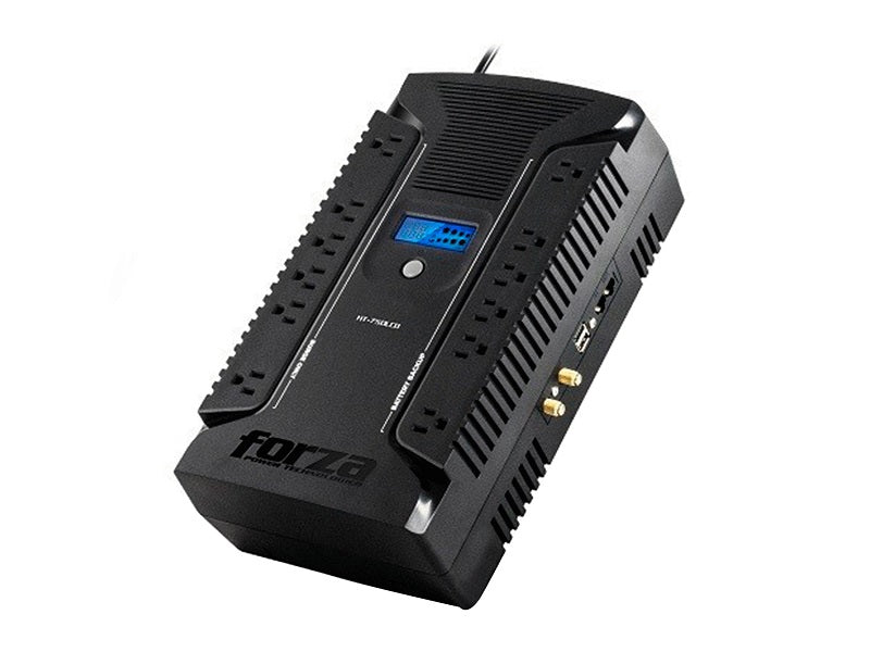 Forza - UPS - Línea interactiva - 450 vatios - 750 VA - AC 110/120 V - 12 NEMA 2 USB