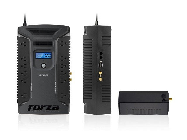 Forza - UPS - Línea interactiva - 450 vatios - 750 VA - AC 110/120 V - 12 NEMA 2 USB-1