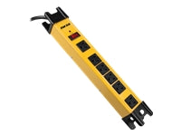 Forza FSP Series FSP-806 - Protector contra sobretensiones - CA 125 V - 1875 vatios - conectores de salida: 6 - 91 cm cable - amarillo-4