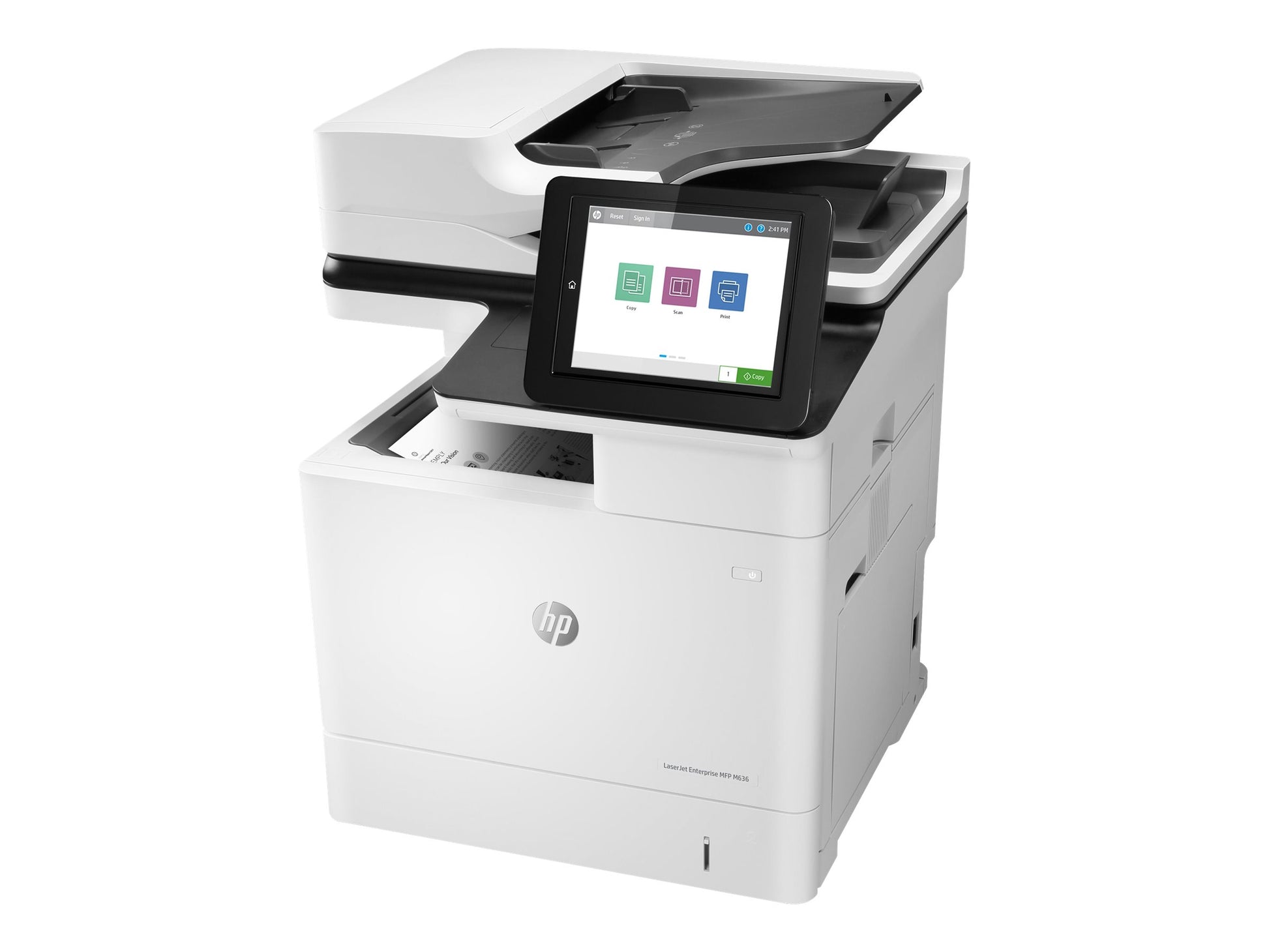 HP LaserJet Enterprise MFP M636fh - Impresora multifunción - B/N - laser - 216 x 864 mm (original) - A4/Legal (material) - hasta 75 ppm (copiando) - hasta 71 ppm (impresión) - 650 hojas - 33.6 Kbps - USB 2.0, Gigabit LAN, host USB 2.0-7