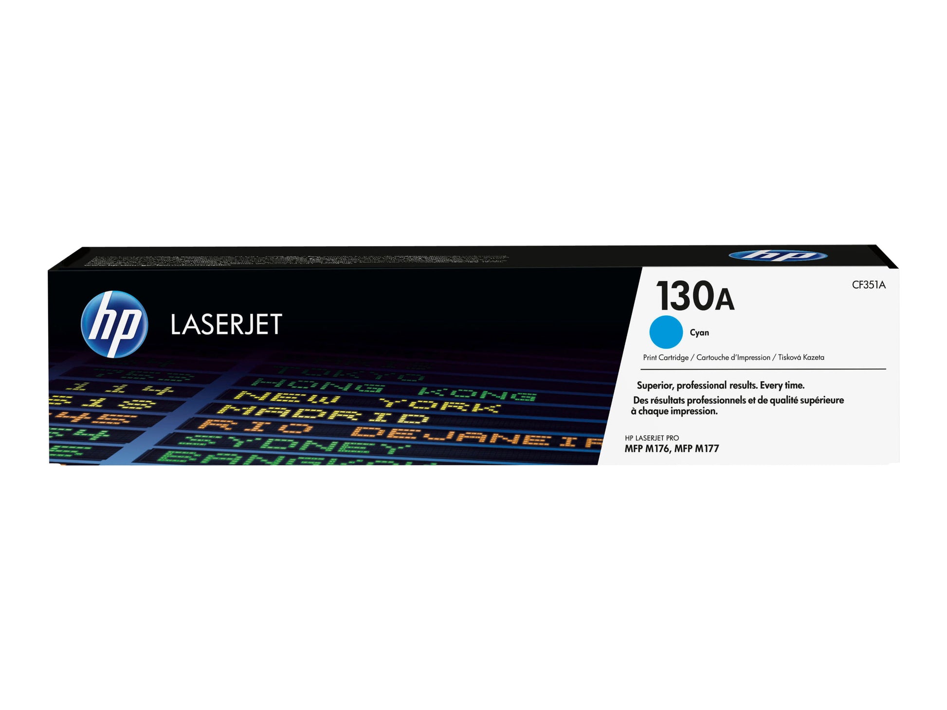 HP 130A - Cián - original - LaserJet - cartucho de tóner (CF351A) - para Color LaserJet Pro MFP M176n, MFP M177fw-1
