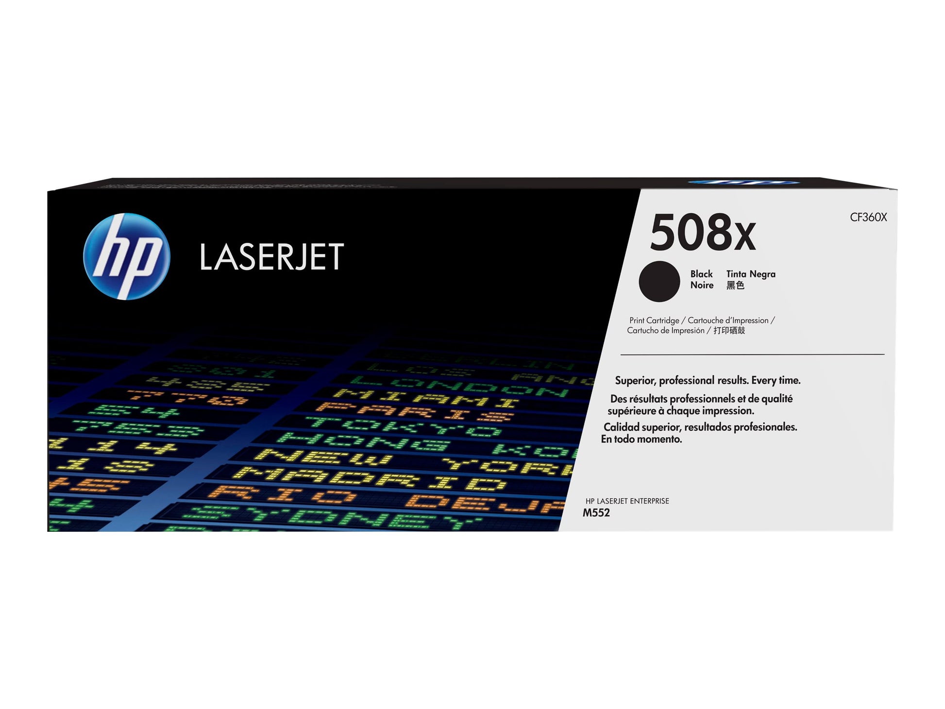 HP 508X - Alto rendimiento - negro - original - LaserJet - cartucho de tóner (CF360X) - para Color LaserJet Enterprise MFP M577; LaserJet Enterprise Flow MFP M577-4