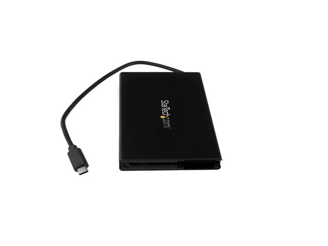 StarTech.com Caja USB 3.1 (10Gbps) USB-C para SSD M.2 SATA - Caja Externa Portátil para Disco USB Tipo C - de Aluminio - Caja de almacenamiento - M.2 - M.2 Card - USB 3.1 (Gen 2) - negro - para P/N: PEXUSB321C-2