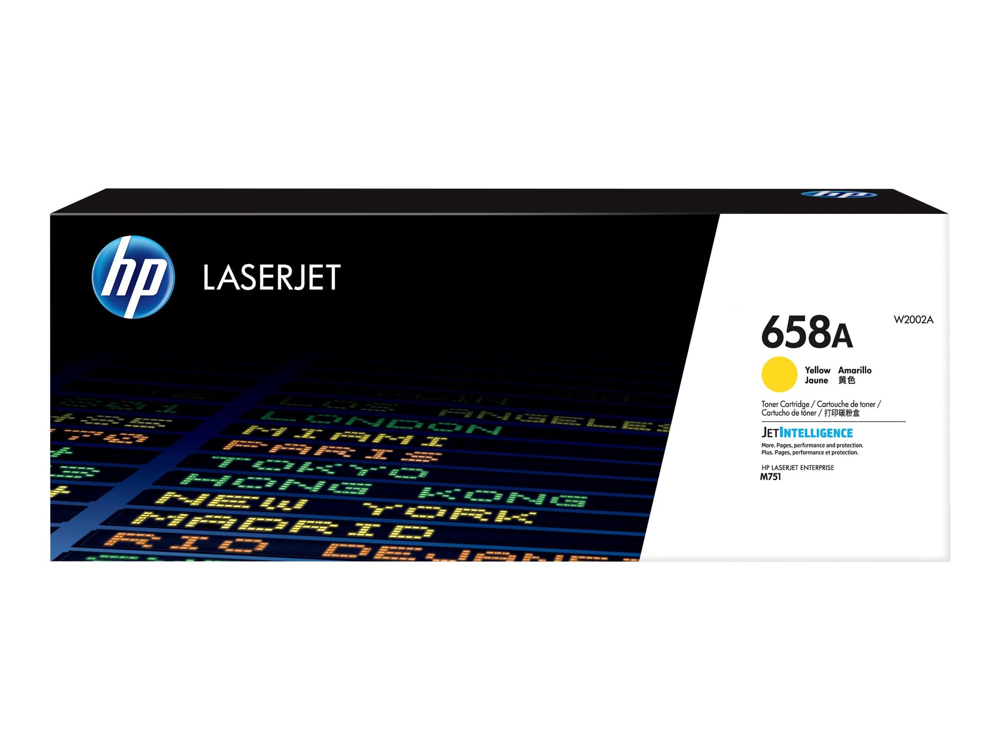 HP 658A - Amarillo - original - LaserJet - cartucho de tóner (W2002A) - para Color LaserJet Enterprise M751dn, M751n-7