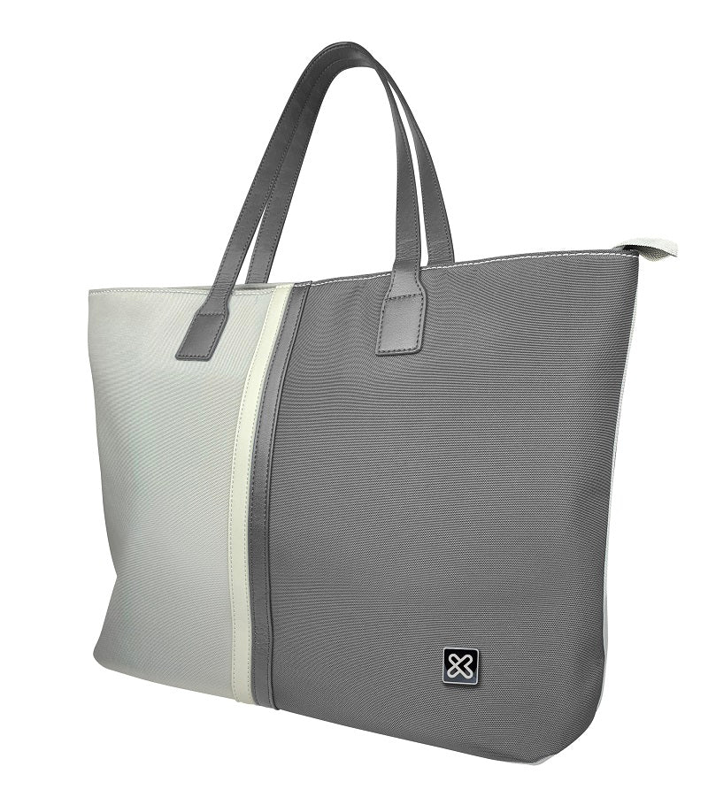 Klip Xtreme - Notebook carrying case and handbag - 15.6" - 1200D polyester - Gray/White - Ladies Bag-1