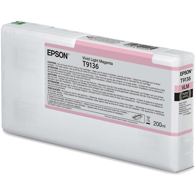Epson T913 - 200 ml - magenta vívido suave - original - cartucho de tinta - para SureColor P5000, SC-P5000-4