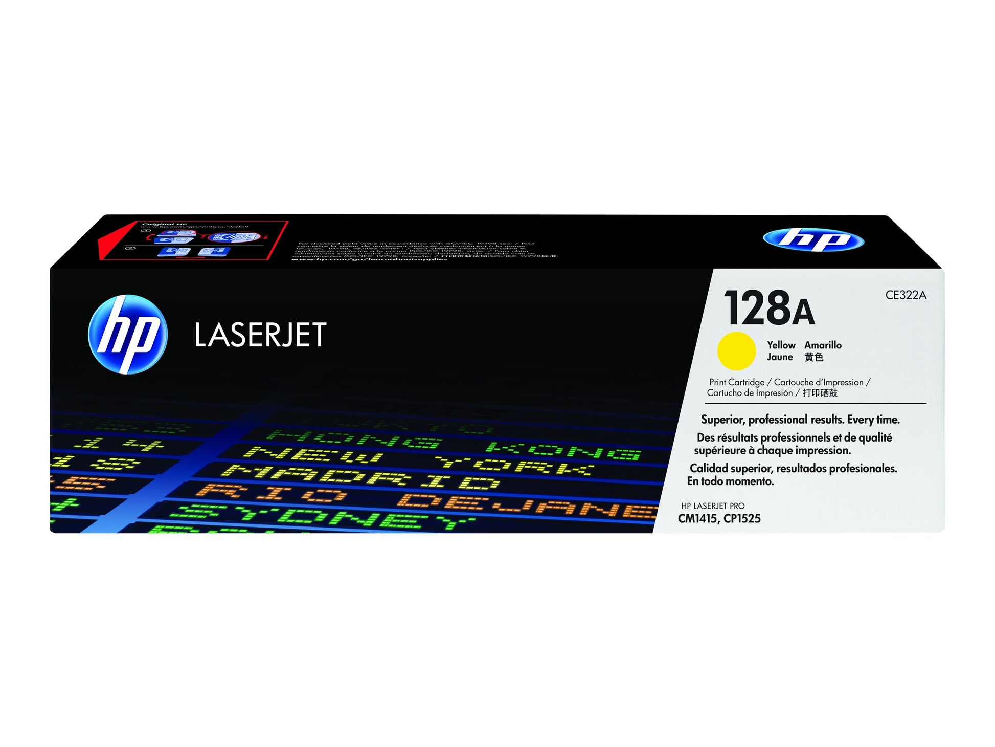 HP 128A - Amarillo - original - LaserJet - cartucho de tóner (CE322A) - para Color LaserJet Pro CP1525n, CP1525nw; LaserJet Pro CM1415fn, CM1415fnw-4