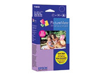 Epson Print Pack T5846 - Color (cian, magenta, amarillo, negro) - cartucho de impresión / kit de papel - para PictureMate Charm PM 225; PictureMate Show PM 300; PictureMate Zoom PM 290-6