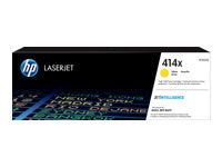 HP 414X - Alto rendimiento - amarillo - original - LaserJet - cartucho de tóner (W2022X) - para Color LaserJet Enterprise M455, MFP M480; Color LaserJet Pro M454, M479, MFP M479
