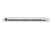 Ubiquiti UniFi Switch USW-Enterprise-24-PoE - Conmutador - L3 - Gestionado - 12 x 100/1000/2.5G (PoE+) + 12 x 10/100/1000 (PoE+) + 2 x 10 Gigabit SFP+ - montaje en rack - PoE+ (400 W)-10