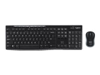 Logitech MK270 Wireless Combo - Juego de teclado y ratón - inalámbrico - 2.4 GHz - inglés - negro-11
