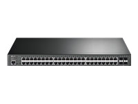 TP-Link JetStream TL-SG3452P V1 - Conmutador - Gestionado - 48 x 10/100/1000 (PoE+) + 4 x Gigabit SFP - montaje en rack - PoE+ (384 W)-4