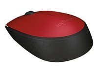 Logitech M170 - Ratón - diestro y zurdo - inalámbrico - 2.4 GHz - receptor inalámbrico USB - rojo-8
