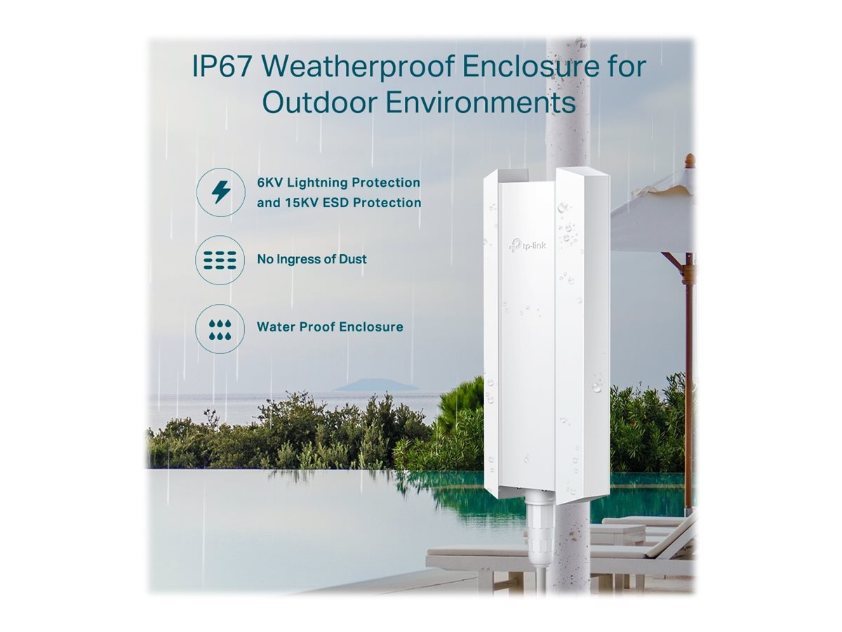 TP-LINK EAP610-Outdoor - Punto de acceso inalámbrico - Wi-Fi 6 - 2.4 GHz, 5 GHz - gestionado a través de la nube - montable en poste/pared-4
