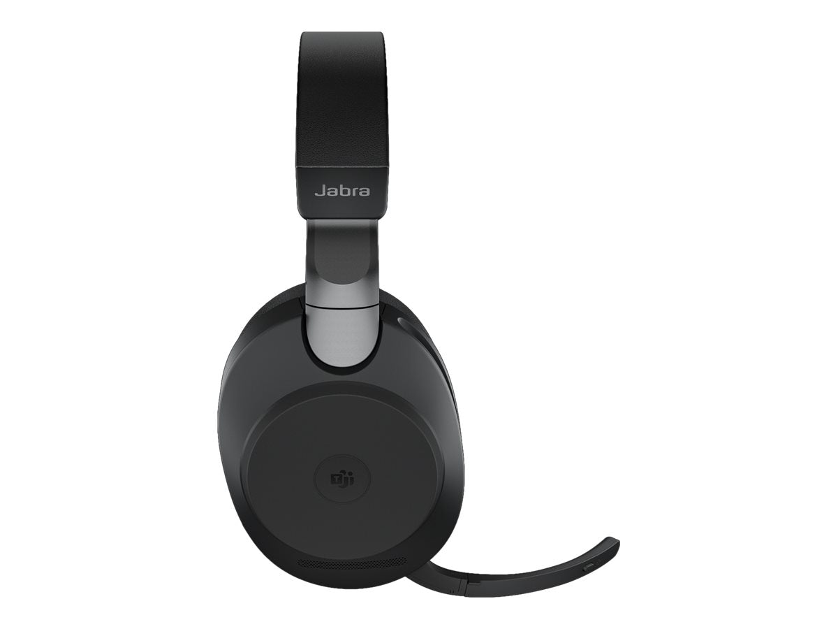 Jabra Evolve2 85 MS Stereo - Auricular - tamaño completo - Bluetooth - inalámbrico, cableado - cancelación de sonido activo - conector de 3,5 mm - aislamiento de ruido - negro - Certificado para Equipos de Microsoft
