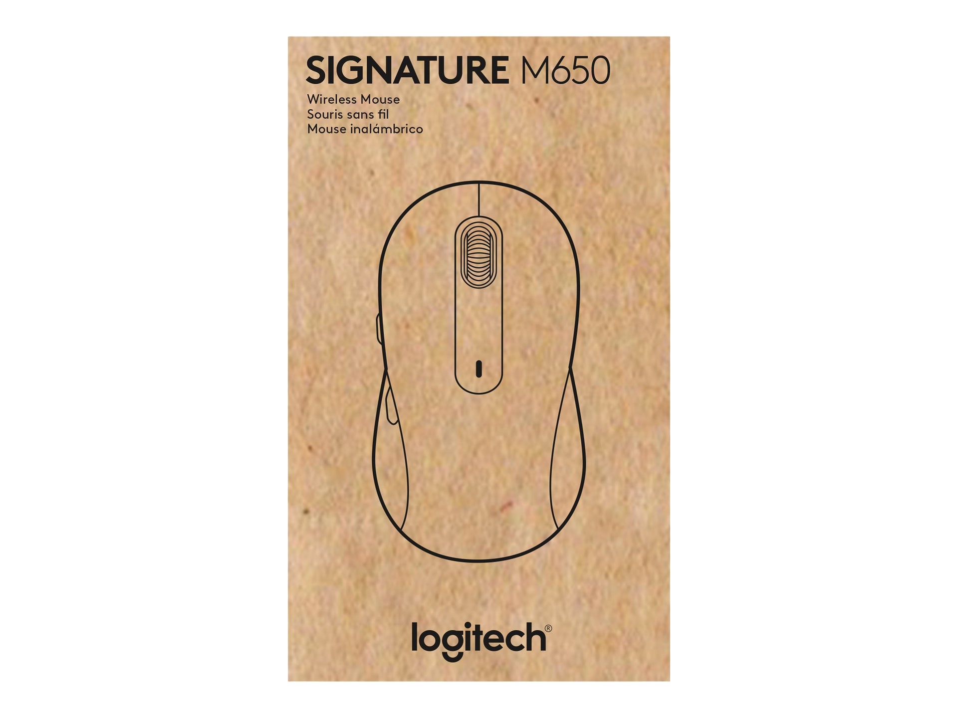Logitech Signature M650 - Ratón - diestro - inalámbrico - Bluetooth - receptor de USB Logitech Logi Bolt - grafito