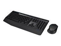 Logitech Wireless Combo MK345 - Juego de teclado y ratón - inalámbrico - 2.4 GHz - QWERTY - español - negro, azul-1