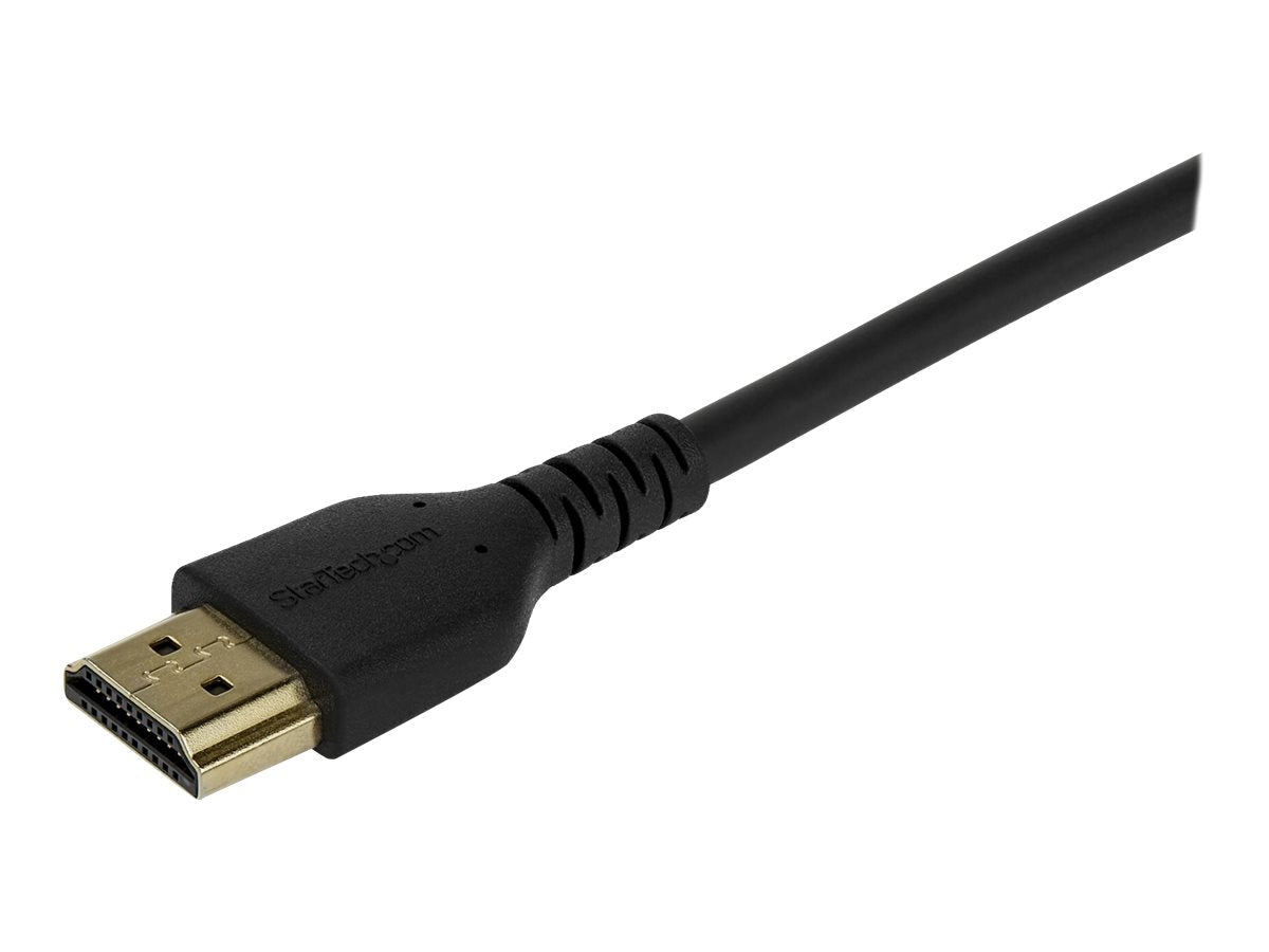 StarTech.com Cable de 2m HDMI de Alta Velocidad con Ethernet Premium - de 4K a 60Hz - de Servicio Pesado - Premium HDMI 2.0 (RDHMM2MP) - Velocidad alta Premium - cable HDMI con Ethernet - HDMI macho a HDMI macho - 2 m - negro - para P/N: TB3DKM2HDL-12