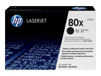 HP 80X - Alto rendimiento - negro - original - LaserJet - cartucho de tóner (CF280X) - para LaserJet Pro 400 M401, MFP M425-4