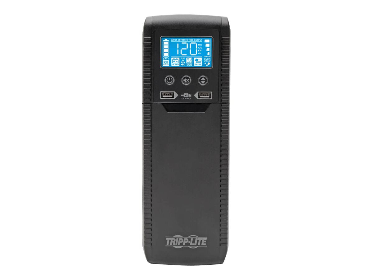 Eaton Tripp Lite Series 1000VA UPS Eco Green Battery Back Up AVR 120V USB Line Interactive - UPS - CA 120 V - 600 vatios - 1000 VA - 1 fase - USB - conectores de salida: 8-12