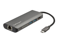 StarTech.com Adaptador Multipuertos con HDMI - 4K - Mac / Windows - Lector de Tarjetas SD - Hub USB C a USB 3.0 - 2x USB-A 1x USB-C PD 3.0 - Versión actualizada del DKT30CSDHPD (DKT30CSDHPD3) - Estación de conexión - USB-C - 1GbE - para P/N: ARMPIVOTE2, F-3