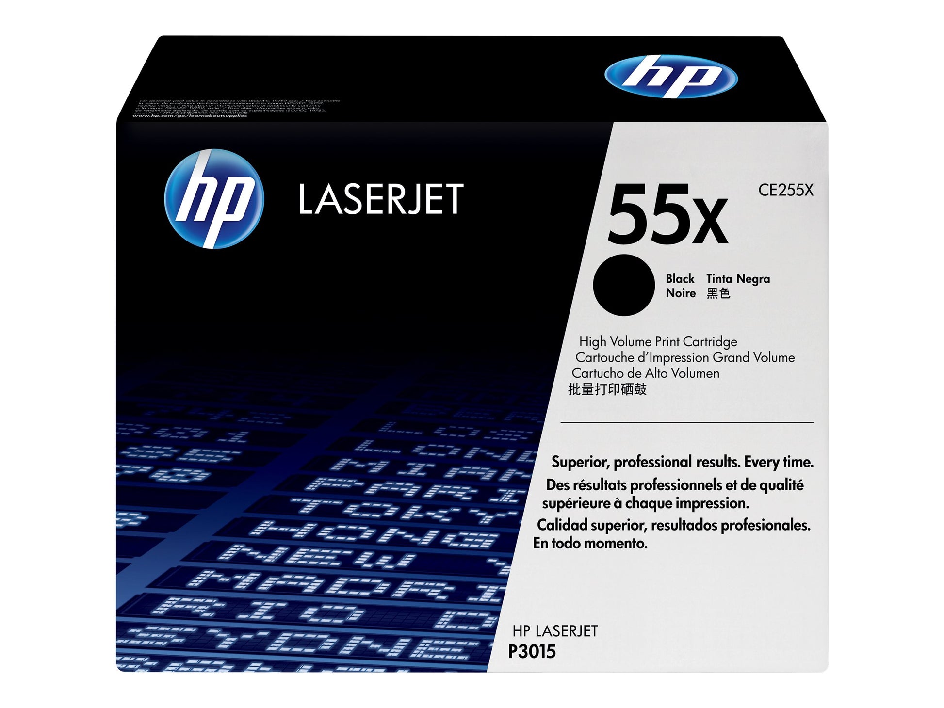 HP 55X - Alto rendimiento - negro - original - LaserJet - cartucho de tóner (CE255X) - para LaserJet Enterprise MFP M525; LaserJet Enterprise Flow MFP M525; LaserJet Managed MFP M525-4