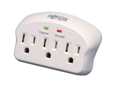 Eaton Tripp Lite Series Surge Protector Wallmount Direct Plug In 3 Outlet 660 Joules - Protector contra sobretensiones - 15 A - CA 120 V - 1875 vatios - conectores de salida: 3 - gris-2