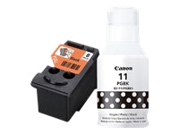 Canon BH 10 + GI-11 PGBK Combo Kit - Paquete de 2 - negro - original - cabezal de impresión con recarga de tinta - para MegaTank G3160; PIXMA G2160-3