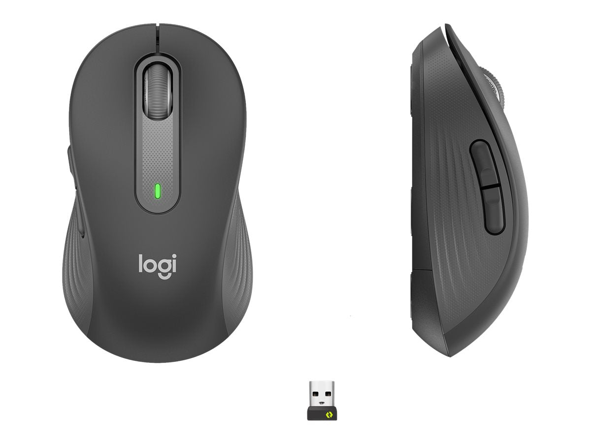 Logitech Signature M650 - Ratón - diestro - inalámbrico - Bluetooth - receptor de USB Logitech Logi Bolt - grafito-22