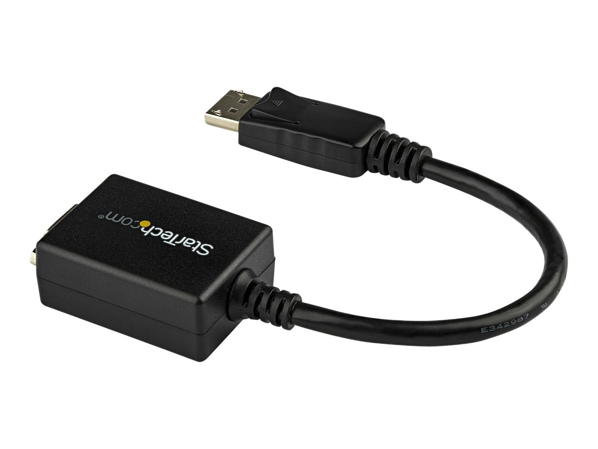 StarTech.com Adaptador Conversor de Vídeo DisplayPort DP a VGA - Cable Convertidor Activo - Hembra VGA - Macho DP - Hasta 1920x1200 - Adaptador de pantalla - DisplayPort (M) a HD-15 (VGA) (H) - 27.94 cm - trabado - negro - para P/N: DK30C2DAGPD, MST14DP12-1