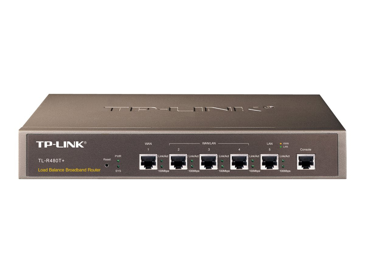 TP-LINK TL-R480T+ - Router conmutador de 3 puertos Puertos WAN: 2