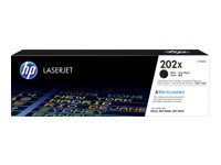HP 202X - Alto rendimiento - negro - original - LaserJet - cartucho de tóner (CF500X) - para Color LaserJet Pro M254dw, M254nw, MFP M280nw, MFP M281cdw, MFP M281fdn, MFP M281fdw-3