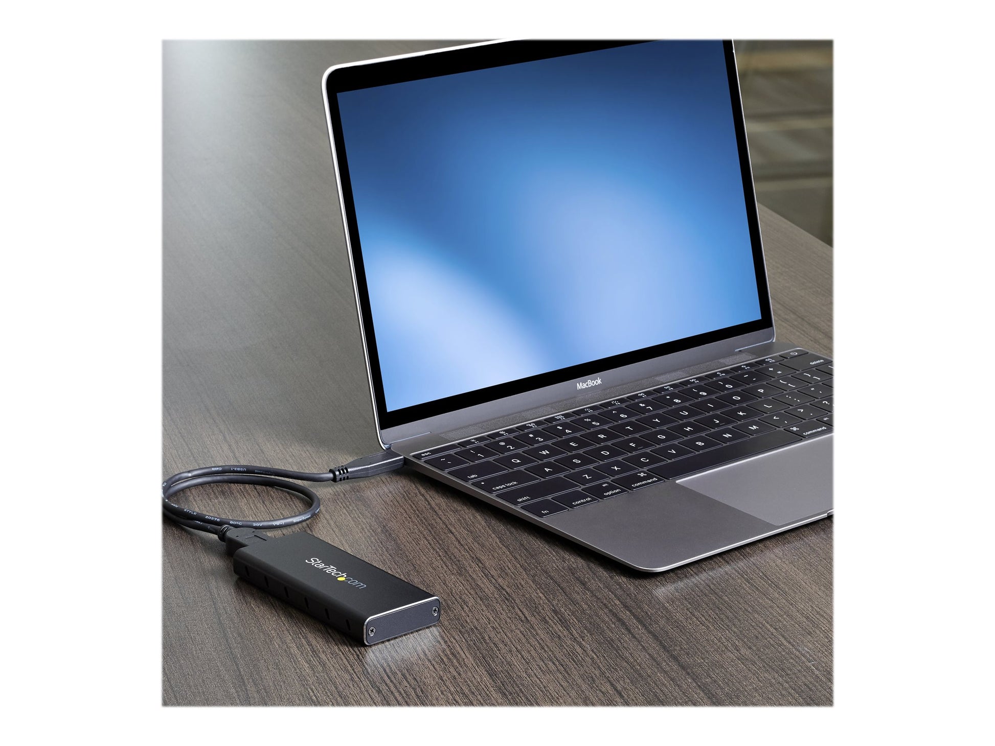 StarTech.com Caja Adaptador M.2 NGFF a USB 3.1 con Carcasa Protectora - Caja de SSD M.2 para SSDs M.2 SATA (SM21BMU31C3) - Caja de almacenamiento - M.2 - SATA 6Gb/s - USB 3.1 (Gen 2) - negro, plata - para P/N: TBLT3MM1MA, TBLT3MM2M, TBLT3MM2MA-1