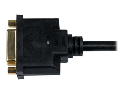 StarTech.com Adaptador de 20cm HDMI a DVI - DVI-D Hembra - HDMI Macho - Cable Conversor de Vídeo - Negro - Adaptador de vídeo - HDMI macho a DVI-D hembra - 20.32 cm - blindado - negro - para P/N: BNDDKT30CAHV, CDP2DVIMM2MB, DKT30CSDHPD, DKT30CSDHPD3, DP2D-15