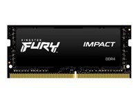 Kingston FURY Impact - DDR4 - módulo - 16 GB - SO-DIMM de 260 contactos - 3200 MHz / PC4-25600 - CL20 - 1.2 V - sin búfer - no ECC - negro-6