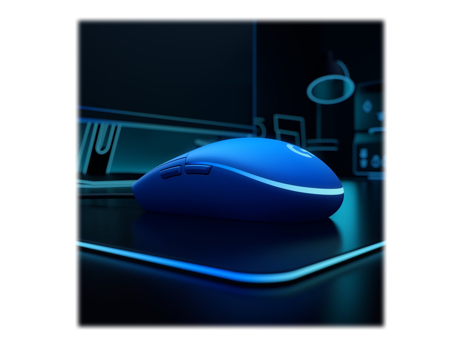 Logitech Gaming Mouse G203 LIGHTSYNC - Ratón - óptico - 6 botones - cableado - USB - azul-7