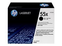 HP 55X - Alto rendimiento - negro - original - LaserJet - cartucho de tóner (CE255X) - para LaserJet Enterprise MFP M525; LaserJet Enterprise Flow MFP M525; LaserJet Managed MFP M525-10
