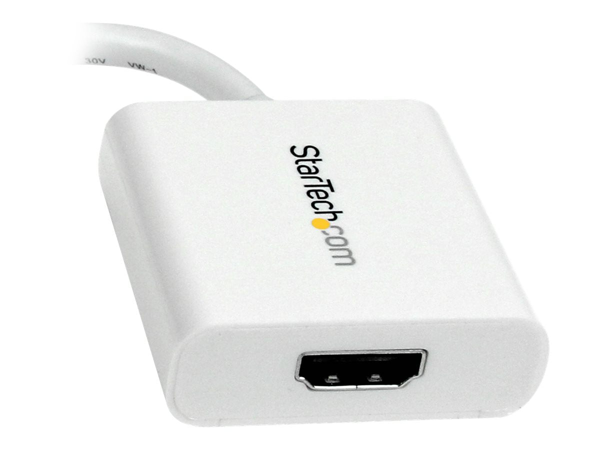 StarTech.com Adaptador de Vídeo Mini DisplayPort a HDMI - Cable Conversor - Hembra HDMI - Macho Mini DP - 1920x1200 - Pasivo - Blanco - Adaptador de vídeo - Mini DisplayPort macho a HDMI hembra - 17 cm - blanco-7