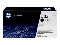 HP 53X - Alto rendimiento - negro - original - LaserJet - cartucho de tóner (Q7553X) - para LaserJet M2727nf MFP, M2727nfs MFP, P2014, P2014n, P2015, P2015d, P2015dn, P2015n, P2015x-1