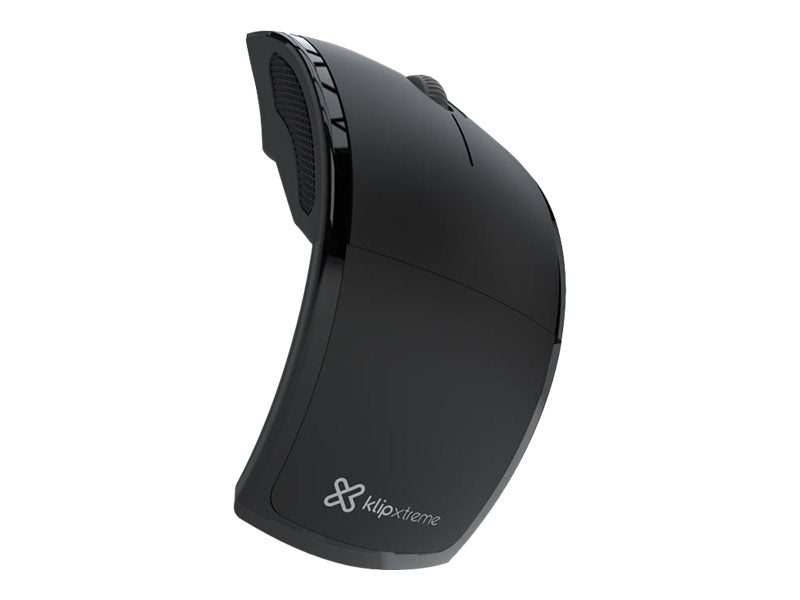 Klip Xtreme Lightflex KMW-375 - Ratón - ergonómico - óptico - 3 botones - inalámbrico - 2.4 GHz - receptor inalámbrico USB - negro-1